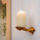 Brass Gold Hand Shape Wall Hook