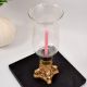 Handmade Finest Brass Glass Candle Stand for Home Decor