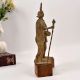 Vintage Handcrafted Brass Two Man Statue for Home Decor