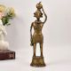 Indian Tribal Standing Lady Brass Statue for Home Decoration