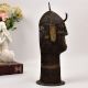 Vintage High-Quality Brass Tribal Head Statue in Bengali Art