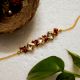 Traditional Rakhi with Wooden, Acrylic, Kundan Beads, Metal