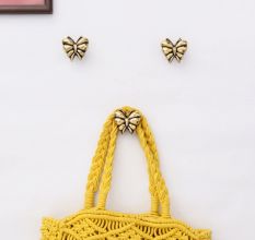 Antique Brass Butterfly Wall Hooks-3 Pieces