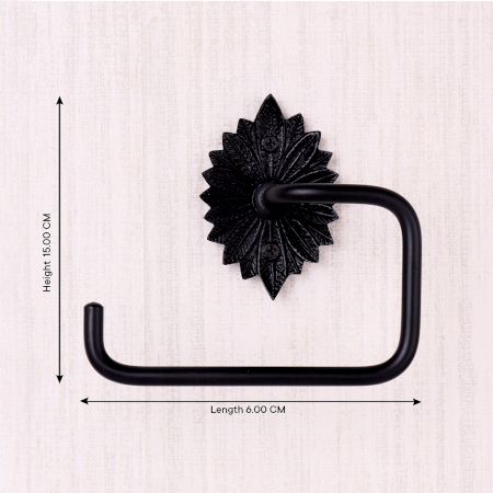 Matte Black Aluminum Toilet Paper Holder