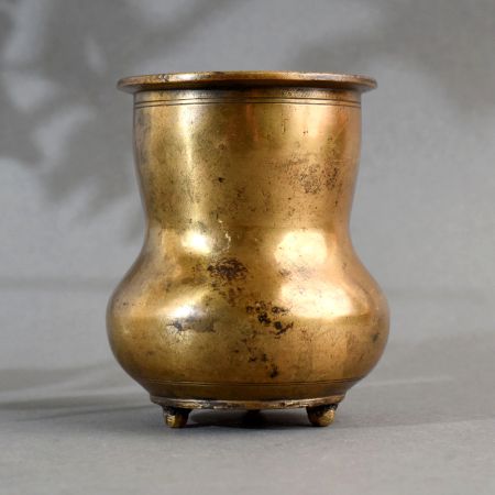 Vintage Finish Brass Panchpatra Holy Pot for Rituals