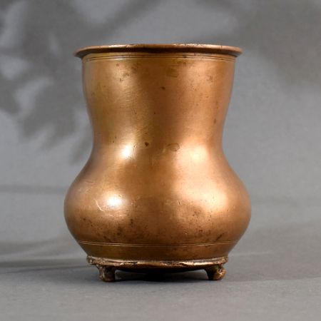 Sturdy Handmade Brass Panchpatra Holy Water Pot for Hindu Rituals