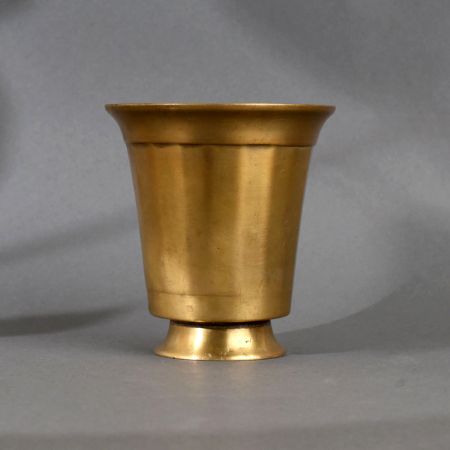 Indian Handmade Brass Holy Glass Pot for Decoration