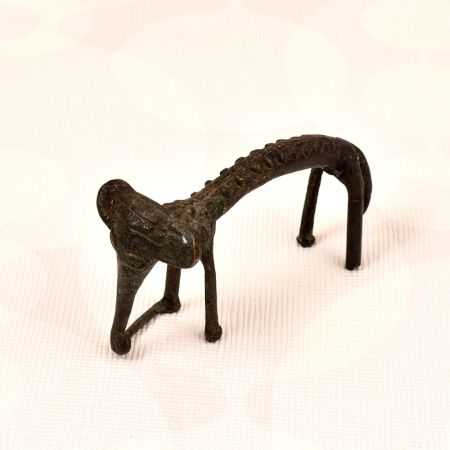 Handmade Finest Brass Long Elephant Statue in Folk Art