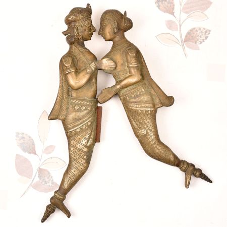 Indian Handmade Brass Sarota Nut Cutter in Vintage Finish