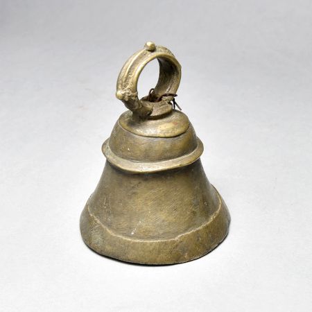 High-Quality Bell Metal Temple Bell with Loop from Central India