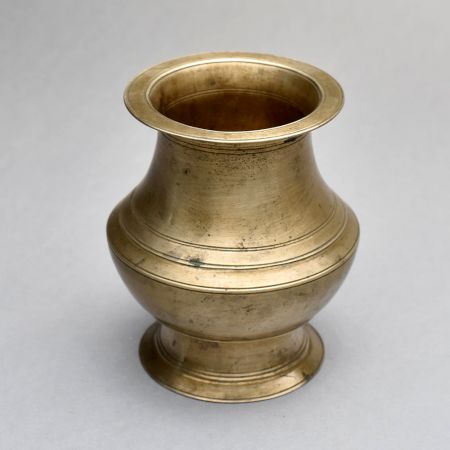 Indian Handcrafted Holy Water Pot Made of Brass for Rituals