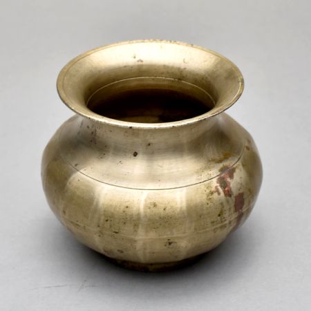 Sturdy Handmade Brass Holy Water Pot Lota for Hindu Rituals