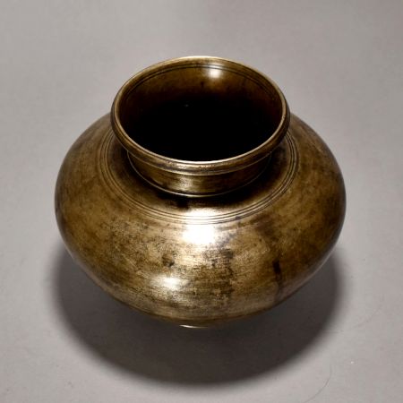 Pure Brass Holy Water Pot in Plain Design