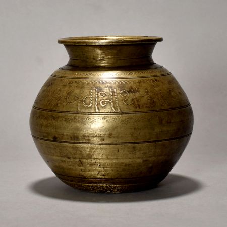 Pure Brass Holy Water Pot In Odisha Style