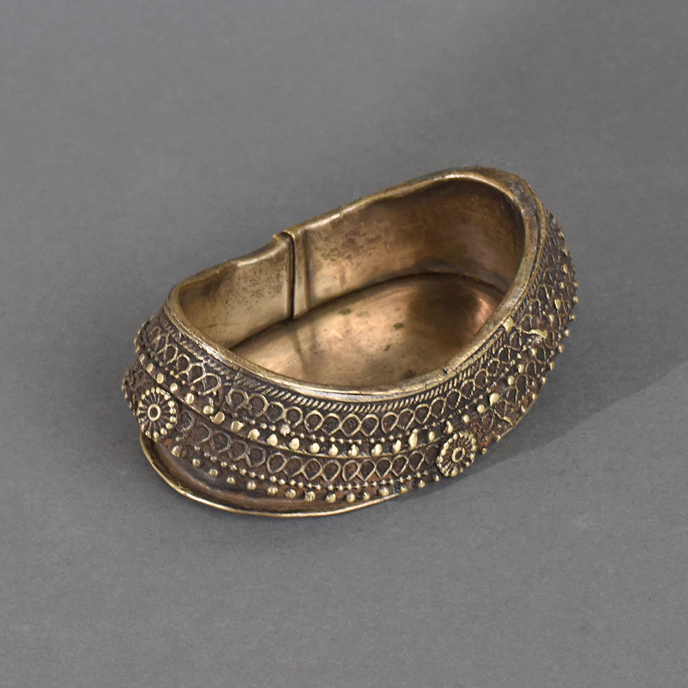 Vintage Tribal Brass Ashtray for Indoor Decoration