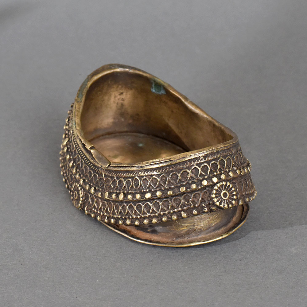 Vintage Tribal Brass Ashtray for Indoor Decoration