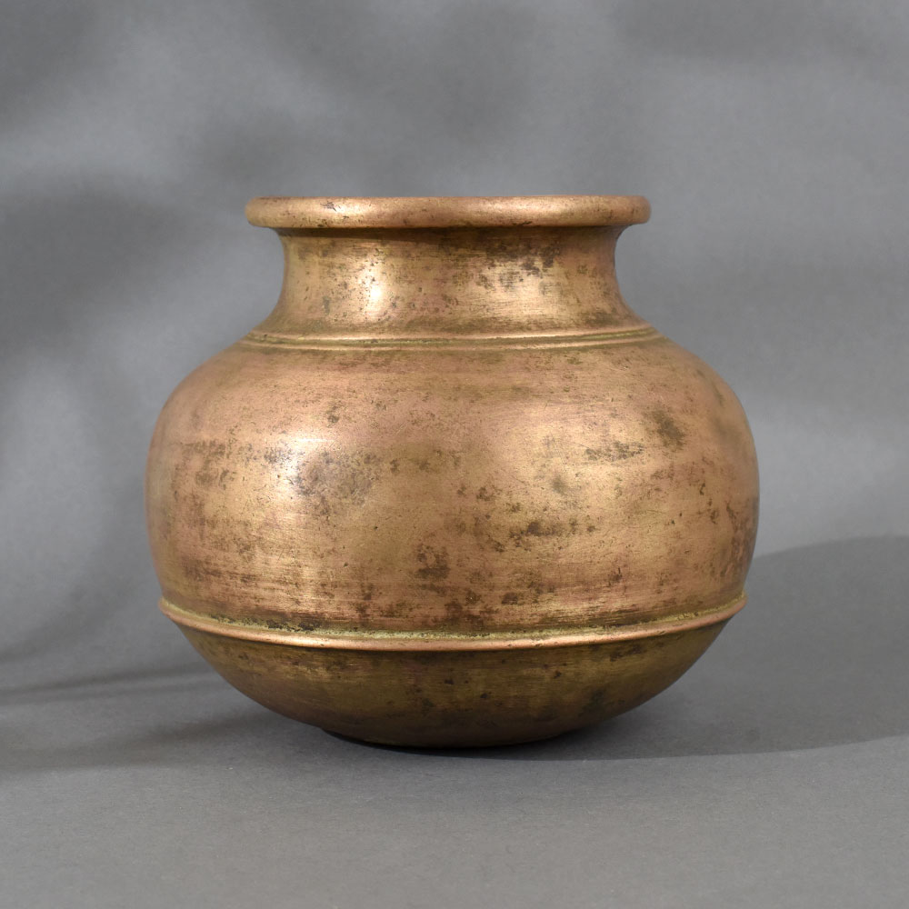 Indian Vintage Brass Holy Water Pot for Indoor Decoration