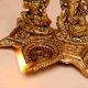 Golden Aluminium Laxmi Ganesh Diwali Oil Diya Lamp
