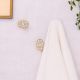 Mother of Pearl Golden White Finish Wall Hook- Pack of 3