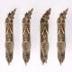 Tribal Lady Brass Door Handles- Pack of 4