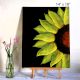 Yellow Flower Acrylic on Canvas Board by Artist Dimpana | 14 x 18 Inches