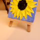 Handmade 3D Sunflower Canvas with Textured Acrylic Paint