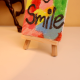 Colorful Textured Smile Canvas Art for Gifting