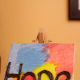 Colorful Hope Textured Canvas Painting for Inspiration