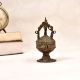 Tribal Art Vintage Brass Sindoor Box for Home Decoration