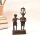 Handmade Finest Brass Two Man Figure in Tribal Art for Decor