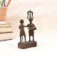 Handmade Finest Brass Two Man Figure in Tribal Art for Decor
