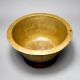 Plain Brown Handmade Brass Holy Pot for Prayer Room