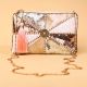 Iridescent Sequin Clutch with Central Beadwork & Tassel Accent