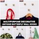 Antique Brass Butterfly Wall Hooks-3 Pieces