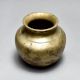 Plain Finish Brass Holy Water Pot from South India for Decor