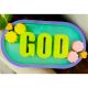 God Cemented Plate for Home Decor