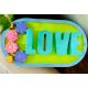 Love Cemented Plate for Home Decor