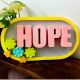 Hope Cemented Plate for Home Decor