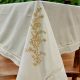 Anthophile Rectangular Table Cloth - Beige