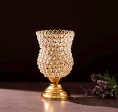 Crystal Rose Blossom Accent (Gold)
