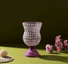 Crystal Rose Blossom Accent (Heather Rose)