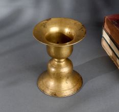 Handcrafted Vintage Brass Flower Pot for Home and Temple Use