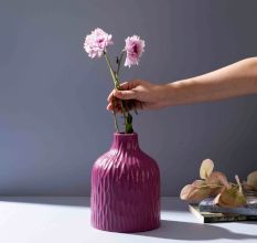 Carved Heather Relic Vase