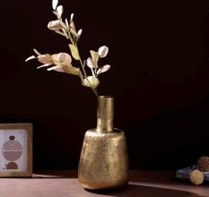 Golden Bell Artisan Vase