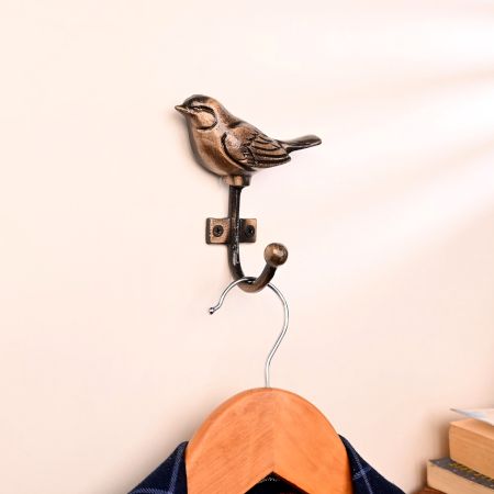 Antique Bird Iron Key Wall Hooks