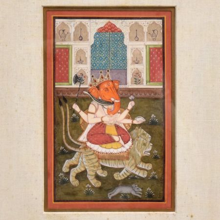 Paper Painting Of Lord Ganesha From Himalayan Art