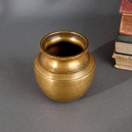 Traditional Brass Holy Water Pot Pooja Kalash for Rituals & Home Decor