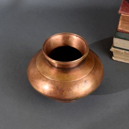 Antique Finish Brass Holy Water Pot Handcrafted Indian Lota