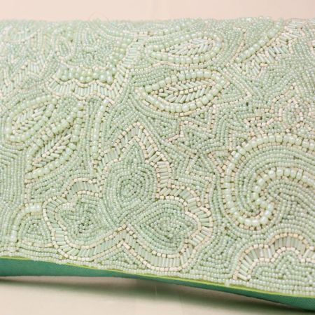 Bloom Hand-Embroidered Clutch with Elegant Chain Strap