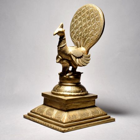 Artistic Peacock Stand From South India